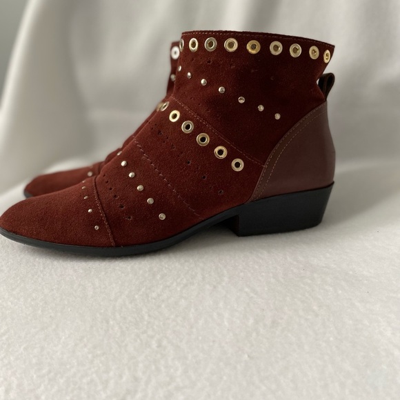 Geox Respira European Size 39 Suede Rust Bootie - Picture 3 of 16